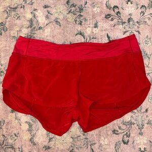 lululemon athletica Red Athletic Shorts
